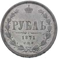 rubel 1871, Petersburg, Bitkin 84, drobne rysy w tle
