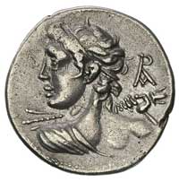Lucius Caesius 112-111 pne, denar, Aw: Popiersie
