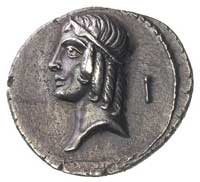 C. Piso L. f. Frugi 67 pne, denar, Aw: Głowa Apo