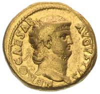 Neron 54-68, aureus, Aw: Popiersie w prawo i nap