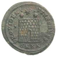 Konstancjusz II 337-361, AE-19, Heraklea, Aw: Popiersie w diademie i zbroi w lewo, napis w otoku F..