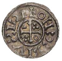 Ratyzbona, Henryk II Święty 1002-1034, denar 1009-1024, Aw: Popiersie w koronie, w polu napis HINR..