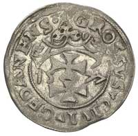 grosz oblężniczy 1577, Gdańsk, moneta autorstwa W. Tallemanna z kawką na rewersie, T. 12, rzadki