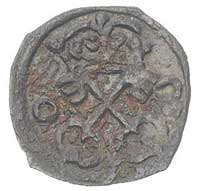 denar 1608, Poznań, T, 20, bardzo rzadki, patyna