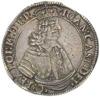 talar 1649, Kraków, Aw: Półpostać króla i napis wokoło IOAN CASI DEI - - G REX POI M D I R (zamias..