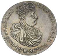 talar 1685, Gdańsk, H-Cz. 2498 (R3), T. 40, Dav. 4361, srebro, 28.55 g, bardzo efektowna moneta z ..