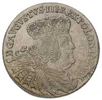 dwuzłotówka (8 groszy) 1753, efraimek, odmiana z bardzo dużym napisem 8 GR i literami E-C, korona ..