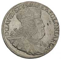 dwuzłotówka (8 groszy) 1753, efraimek, odmiana z bardzo dużym napisem 8 GR i bez liter E-C, korona..