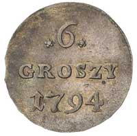 6 groszy 1794, Warszawa, Plage 207, patyna