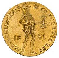 dukat 1831 Warszawa, odmiana z kropką przed pochodnią, Plage 269, Fr. 114, złoto, 3.47 g
