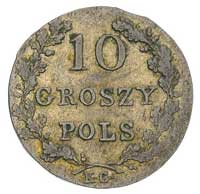 10 groszy 1831, Warszawa, łapy Orła zgięte, Plag