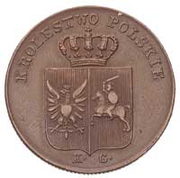3 grosze 1831, Warszawa, odmiana- łapy Orła proste, Plage 282, patyna