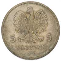 5 złotych 1930, Warszawa, Sztandar, Parchimowicz 115 a, delikatna patyna