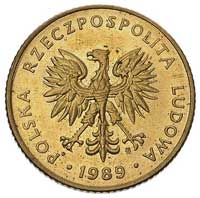 10 złotych 1989, na rewersie wypukły napis PRÓBA