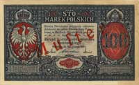 100 marek polskich 9.12.1916, \jenerał, MUSTER