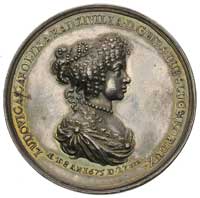 Ludwika Karolina Radziwiłłówna- medal autorstwa Jan Höhna jun.1675 r., Aw: Popiersie księżniczki w..