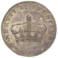 August III- żeton koronacyjny 1734, Aw: Korona, 