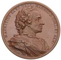 Maurycy Saski syn Augusta II- medal autorstwa Jeana Dassiera i synów wybity w 1747 r. na pamiątkę ..