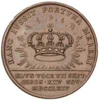 Stanisław August- medal koronacyjny autorstwa T. Pingo 1764 r., Aw: Popiersie w prawo i napis w ot..