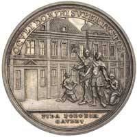 porwanie króla Stanisława Augusta- medal autorstwa Oexleina 1771 r., Aw: Król w stroju rzymskim at..