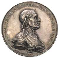 Antoni Portalupi- medal autorstwa J. F. Holzhaeussera 1774 r., Aw: Popiersie w prawo i napis w oto..
