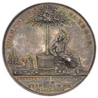 Antoni Portalupi- medal autorstwa J. F. Holzhaeussera 1774 r., Aw: Popiersie w prawo i napis w oto..