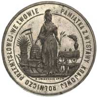 pamiątka Wystawy Krajowej Rolniczo-Przemysłowej we Lwowie 1877 r- medal autorstwa Sternberga, Aw: ..