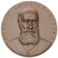 Gustaw Soubise-Bisier- medal autorstwa J. Aumillera 1929 r., Aw: Popiersie na wprost i napis w oto..
