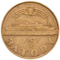 rozpoczęcie rejsów statku pasażerskiego M/S Batory- medal projektu J. Aumillera wykonany w zakładz..