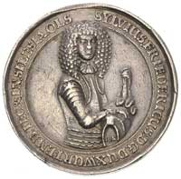 Sylwiusz Fryderyk książę wirtembersko-oleśnicki- medal autorstwa J. Neidhardta 1676 r., Aw: Popier..