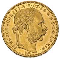 Franciszek Józef I 1848-1916, 20 franków = 8 forintów 1890/KB, Krzemnica, Fr. 243, złoto, 6.45 g