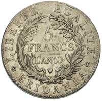 5 franków L’An 10 (1801), Turyn, CNI T. II XL 7 4; K.M. 4
