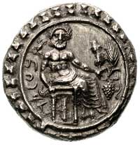 CYLICJA-Tarsos, satrapa Datames stater 378-371 pne, Aw: Baaltars siedzący na tronie w prawo, przed..