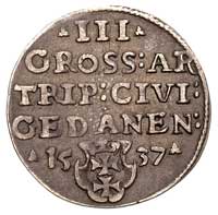 trojak 1537, Gdańsk, odmiana napisów PRVS / GEDA