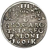 trojak 1601, Kraków, popiersie króla w lewo, pat
