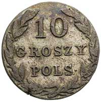 10 groszy 1831, Warszawa, Plage 93 R1, Bitkin 1012, rzadkie, w cenniku Berezowskiego 4 złote