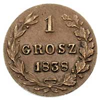 1 grosz 1838, Warszawa, Plage 250, Bitkin 1222