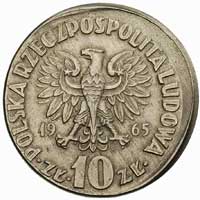 10 złotych 1965, Warszawa, Kopernik, moneta niecentrycznie wybita
