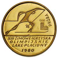 2000 złotych 1980, Warszawa, Lake Placid -Biegac