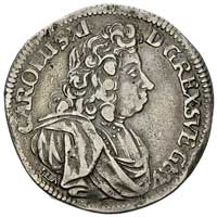 2/3 talara (gulden) 1690, Szczecin, litery I.L.A pod popiersiem, Ahlstrom 114 b, Dav. 766, patyna
