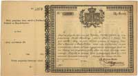Posiłki Polskie- obligacja na 600 złotych z 1.06.1831 roku, Moczydłowski PL 7