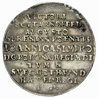 bitwa pod Beresteczkiem 1651, medal nieznanego autora, Aw:W wieńcu laurowym spiętym dwoma koronami..