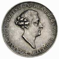 Stanisław August Poniatowski- medal koronacyjny autorstwa T. Pingo 1764 r., Aw: Popiersie króla w ..