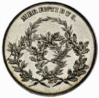 Merentibus-medal nagrodowy autorstwa J. F.Holzhaeussera 1766 r.(IV wersja), Aw: Popiersie króla w ..