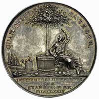 Antoni Portalupi-rektor i profesor Collegium Nobilium- medal autorstwa J. F. Holzhaeussera 1774 r...