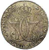 Krystian VII 1766-1808, talar 1776, Kongsberg, litery H I - A B pod tarczą herbową, Hede 3, Dav.13..
