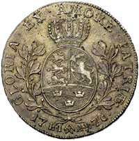Krystian VII 1766-1808, talar 1776, Kongsberg, litery H I - A B pod tarczą herbową, Hede 3, Dav.13..