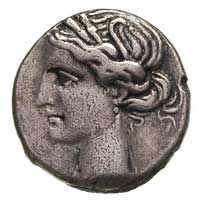 ZEUGITANA, Kartagina, hemidrachma 220-210 r. pne, Aw: Głowa Tanit w lewo, Rw: Koń w prawo, Szaiver..