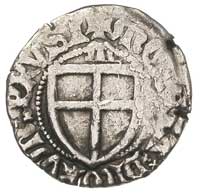 Konrad von Jungingen 1393-1407, szeląg, mennica Malbork, Aw: Tarcza wielkiego mistrza i napis MAGS..