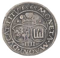 zestaw monet: czworaki 1565, 1568 i 1569, Wilno, Ivanauskas 652:96, 669:96 i 677:96, razem 3 sztuki